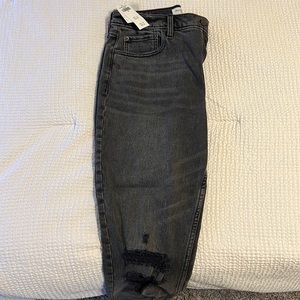Abercrombie & Fitch black skinny high rise jeans.